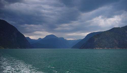 fjord view from ferry
	