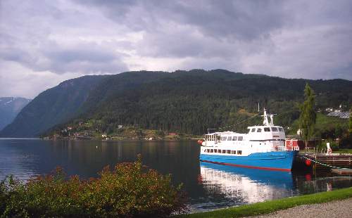 boat on fjord