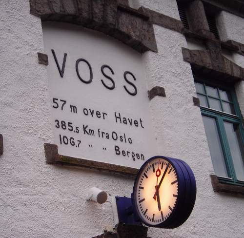 Voss station clock